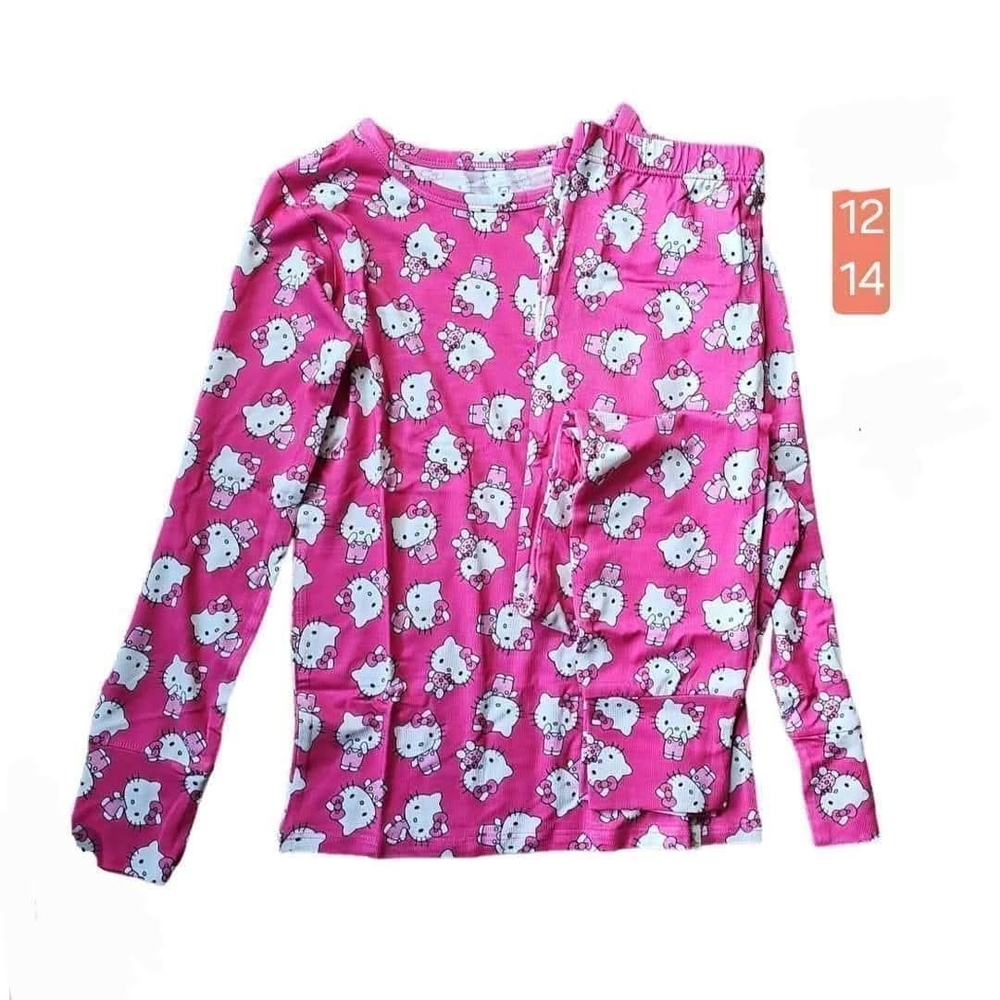 Hello Kitty Fuchsia Pajama Set for Kids BAMBOO